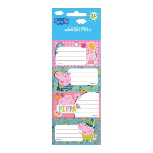 Picture of PEPPA PIG NAME LABELS 20 PACK